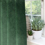 Laden Sie das Bild in den Galerie-Viewer, McAlister Textiles Matt Moss Green Velvet Curtains Tailored Curtains