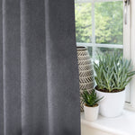 Laden Sie das Bild in den Galerie-Viewer, McAlister Textiles Matt Charcoal Grey Velvet Curtains Tailored Curtains