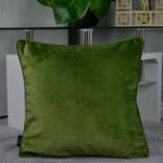Laden Sie das Bild in den Galerie-Viewer, McAlister Textiles Matt Fern Green Piped Velvet Cushion Cushions and Covers
