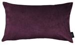 Laden Sie das Bild in den Galerie-Viewer, McAlister Textiles Matt Aubergine Purple Velvet Modern Look Plain Cushion Cushions and Covers