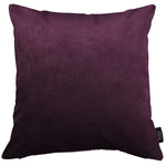 Laden Sie das Bild in den Galerie-Viewer, McAlister Textiles Matt Aubergine Purple Velvet Modern Look Plain Cushion Cushions and Covers