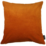 Laden Sie das Bild in den Galerie-Viewer, McAlister Textiles Matt Burnt Orange Velvet Modern Look Plain Cushion Cushions and Covers
