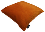 Laden Sie das Bild in den Galerie-Viewer, McAlister Textiles Matt Burnt Orange Velvet Modern Look Plain Cushion Cushions and Covers
