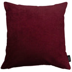 Laden Sie das Bild in den Galerie-Viewer, McAlister Textiles Matt Wine Red Velvet Modern Look Plain Cushion Cushions and Covers