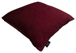 Laden Sie das Bild in den Galerie-Viewer, McAlister Textiles Matt Wine Red Velvet Modern Look Plain Cushion Cushions and Covers