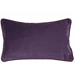 Laden Sie das Bild in den Galerie-Viewer, McAlister Textiles Matt Aubergine Purple Piped Velvet Cushion Cushions and Covers
