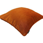 Laden Sie das Bild in den Galerie-Viewer, McAlister Textiles Matt Burnt Orange Piped Velvet Cushion Cushions and Covers