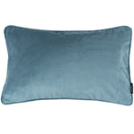 Laden Sie das Bild in den Galerie-Viewer, McAlister Textiles Matt Petrol Blue Piped Velvet Cushion Cushions and Covers
