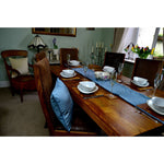 Laden Sie das Bild in den Galerie-Viewer, McAlister Textiles Matt Petrol Blue Piped Velvet Cushion Cushions and Covers