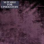 Laden Sie das Bild in den Galerie-Viewer, McAlister Textiles Crushed Velvet Aubergine Purple Fabric Fabrics