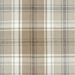 Laden Sie das Bild in den Galerie-Viewer, McAlister Textiles Angus Beige Cream Tartan Check Curtain Fabric Fabrics