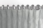 Laden Sie das Bild in den Galerie-Viewer, McAlister Textiles Matt Dove Grey Velvet Curtains Tailored Curtains