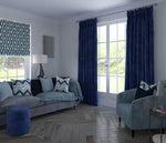 Laden Sie das Bild in den Galerie-Viewer, McAlister Textiles Matt Navy Blue Velvet Curtains Tailored Curtains