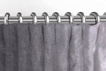 Laden Sie das Bild in den Galerie-Viewer, McAlister Textiles Matt Soft Silver Velvet Curtains Tailored Curtains