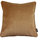 Laden Sie das Bild in den Galerie-Viewer, McAlister Textiles Matt Caramel Gold Piped Velvet Cushion Cushions and Covers