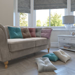 Laden Sie das Bild in den Galerie-Viewer, McAlister Textiles Matt Soft Silver Velvet Roman Blind Roman Blinds