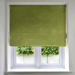 Laden Sie das Bild in den Galerie-Viewer, McAlister Textiles Matt Lime Green Velvet Roman Blind Roman Blinds