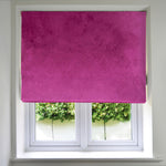 Laden Sie das Bild in den Galerie-Viewer, McAlister Textiles Matt Fuchsia Pink Velvet Roman Blind Roman Blinds