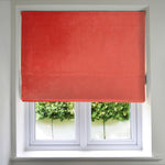 Laden Sie das Bild in den Galerie-Viewer, McAlister Textiles Matt Coral Pink Velvet Roman Blind Roman Blinds