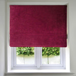 Laden Sie das Bild in den Galerie-Viewer, McAlister Textiles Matt Wine Red Velvet Roman Blind Roman Blinds