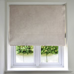 Laden Sie das Bild in den Galerie-Viewer, McAlister Textiles Matt Beige Mink Velvet Roman Blind Roman Blinds