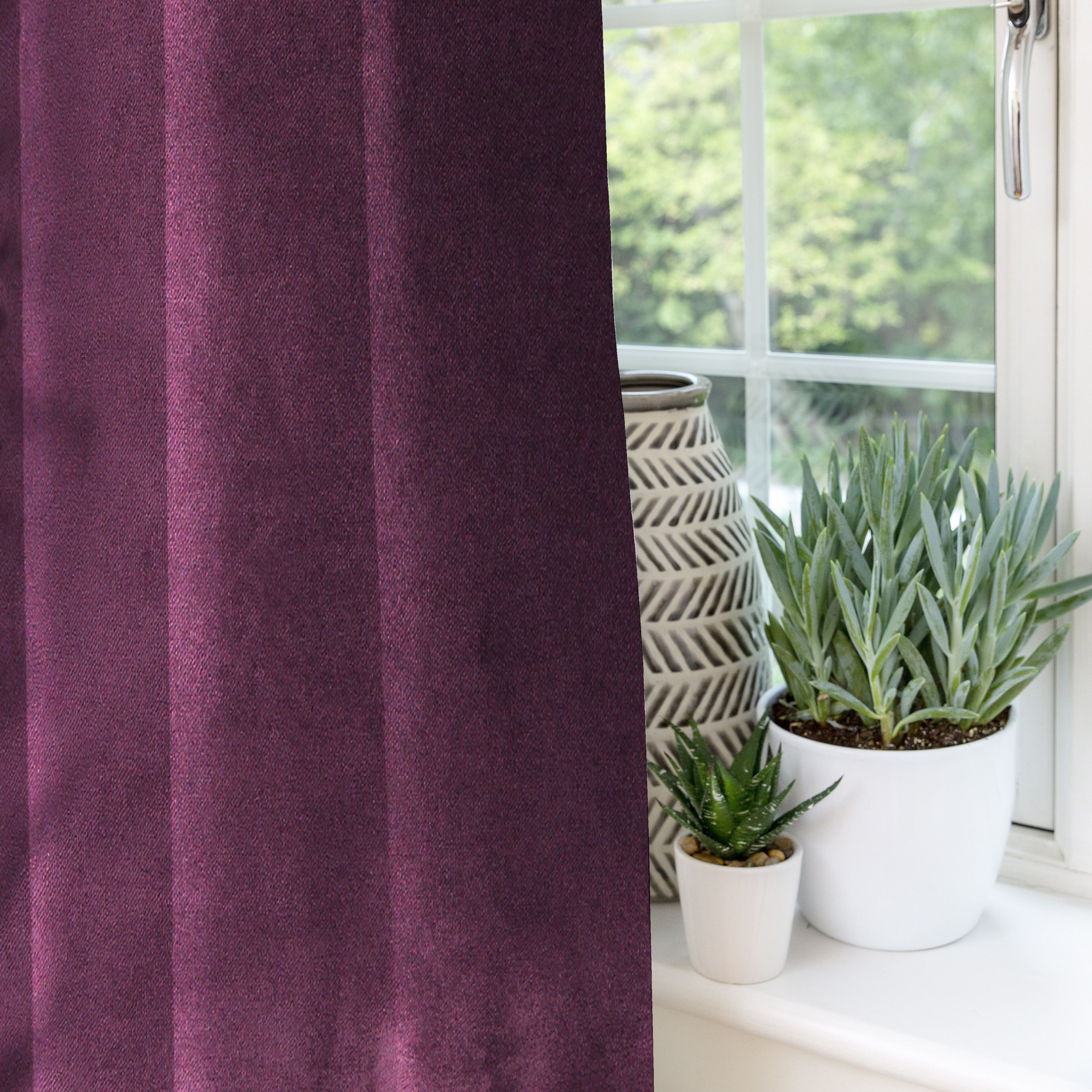 McAlister Textiles Matt Aubergine Purple Velvet Curtains mw_product_option_cloned 