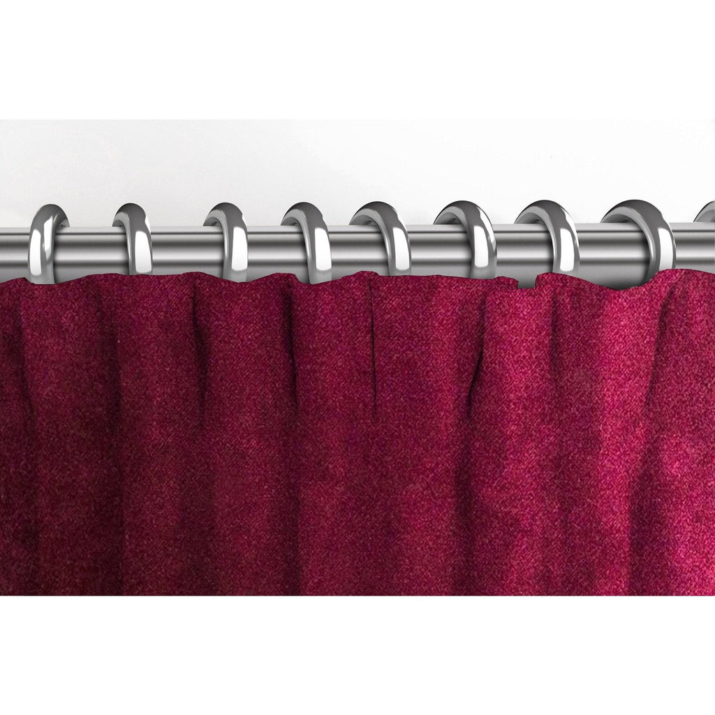 McAlister Textiles Matt Wine Red Velvet Curtains Tailored Curtains 