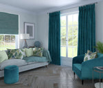 Laden Sie das Bild in den Galerie-Viewer, McAlister Textiles Matt Blue Teal Velvet Curtains mw_product_option_cloned 
