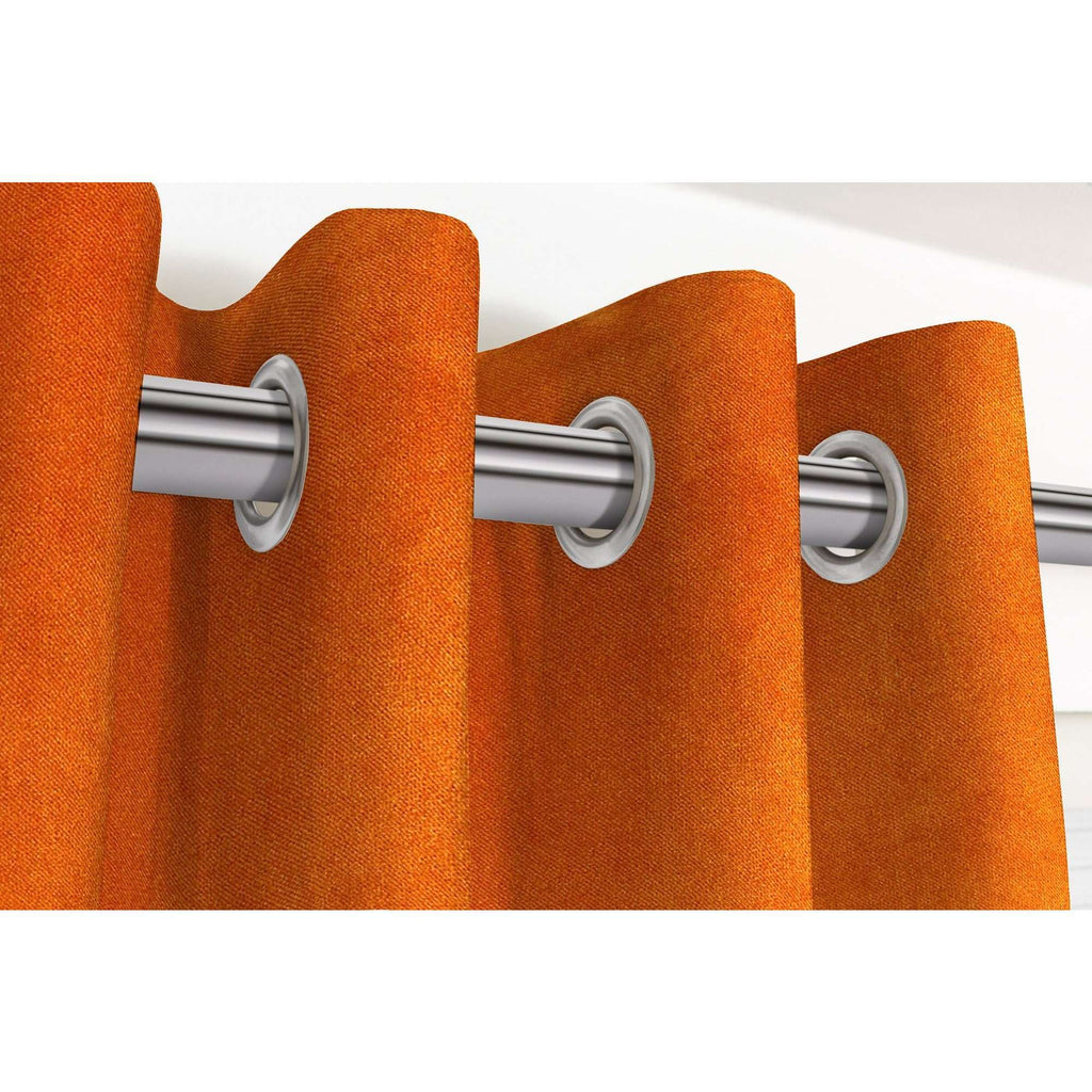 McAlister Textiles Matt Burnt Orange Velvet Curtains mws_apo_generated 