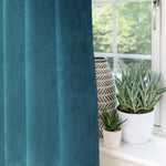 Laden Sie das Bild in den Galerie-Viewer, McAlister Textiles Matt Blue Teal Velvet Curtains mw_product_option_cloned 
