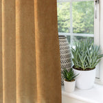 Laden Sie das Bild in den Galerie-Viewer, McAlister Textiles Matt Caramel Gold Velvet Curtains Tailored Curtains 
