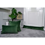 Laden Sie das Bild in den Galerie-Viewer, McAlister Textiles Matt Moss Green Piped Velvet Cushion Cushions and Covers 
