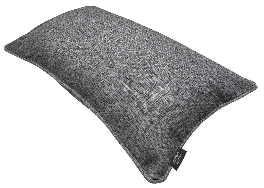 McAlister Textiles Albany Charcoal Piped Cushion Cushions and Covers 