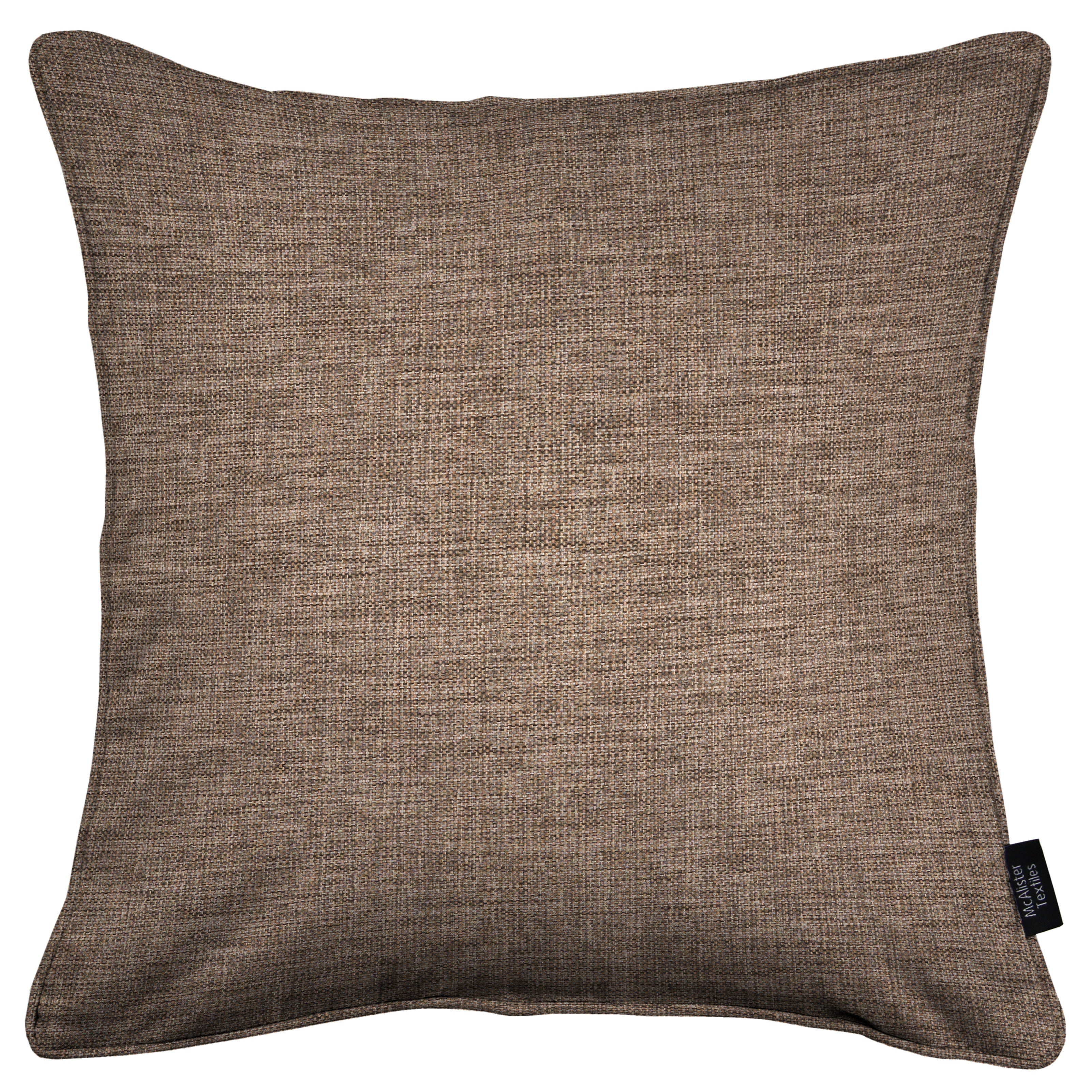 McAlister Textiles Albany Chocolate Brown Piped Cushion Cushions and Covers 