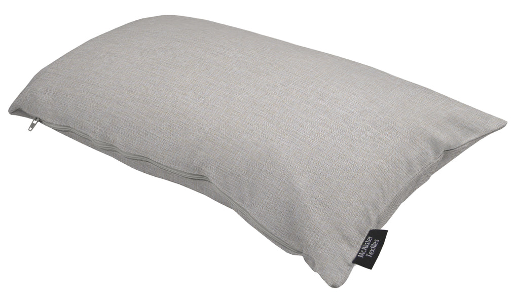 McAlister Textiles Albany Soft Grey Woven Cushion Cushions and Covers 