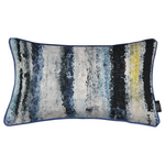 Laden Sie das Bild in den Galerie-Viewer, McAlister Textiles Aura Navy Blue Printed Velvet Pillow Pillow 
