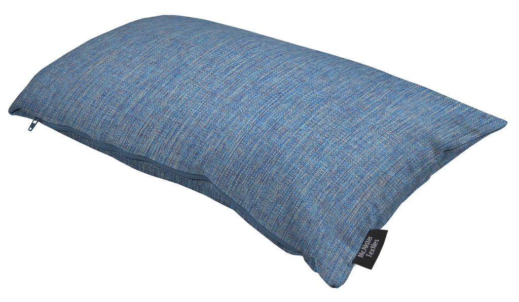 McAlister Textiles Capri Mid Blue Plain Cushion Cushions and Covers 