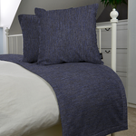 Laden Sie das Bild in den Galerie-Viewer, McAlister Textiles Capri Navy Blue Bed Runners Throws and Runners 
