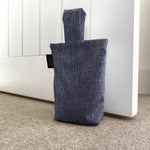 Laden Sie das Bild in den Galerie-Viewer, McAlister Textiles Capri Navy Blue Doorstop Doorstops 
