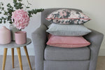 Laden Sie das Bild in den Galerie-Viewer, McAlister Textiles Matt Dove Grey Piped Velvet Cushion Cushions and Covers 
