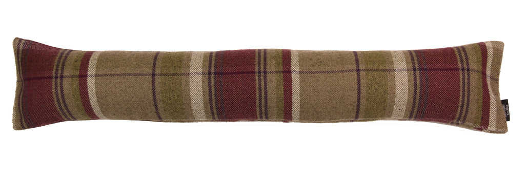 McAlister Textiles Heritage Purple + Green Tartan Draught Excluder Draught Excluders 