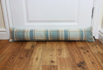 Laden Sie das Bild in den Galerie-Viewer, McAlister Textiles Heritage Duck Egg Blue Tartan Draught Excluder Draught Excluders 
