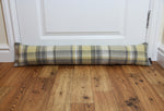 Laden Sie das Bild in den Galerie-Viewer, McAlister Textiles Heritage Yellow + Grey Tartan Draught Excluder Draught Excluders 
