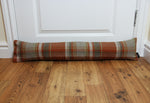 Laden Sie das Bild in den Galerie-Viewer, McAlister Textiles Heritage Burnt Orange + Grey Tartan Draught Excluder Draught Excluders 
