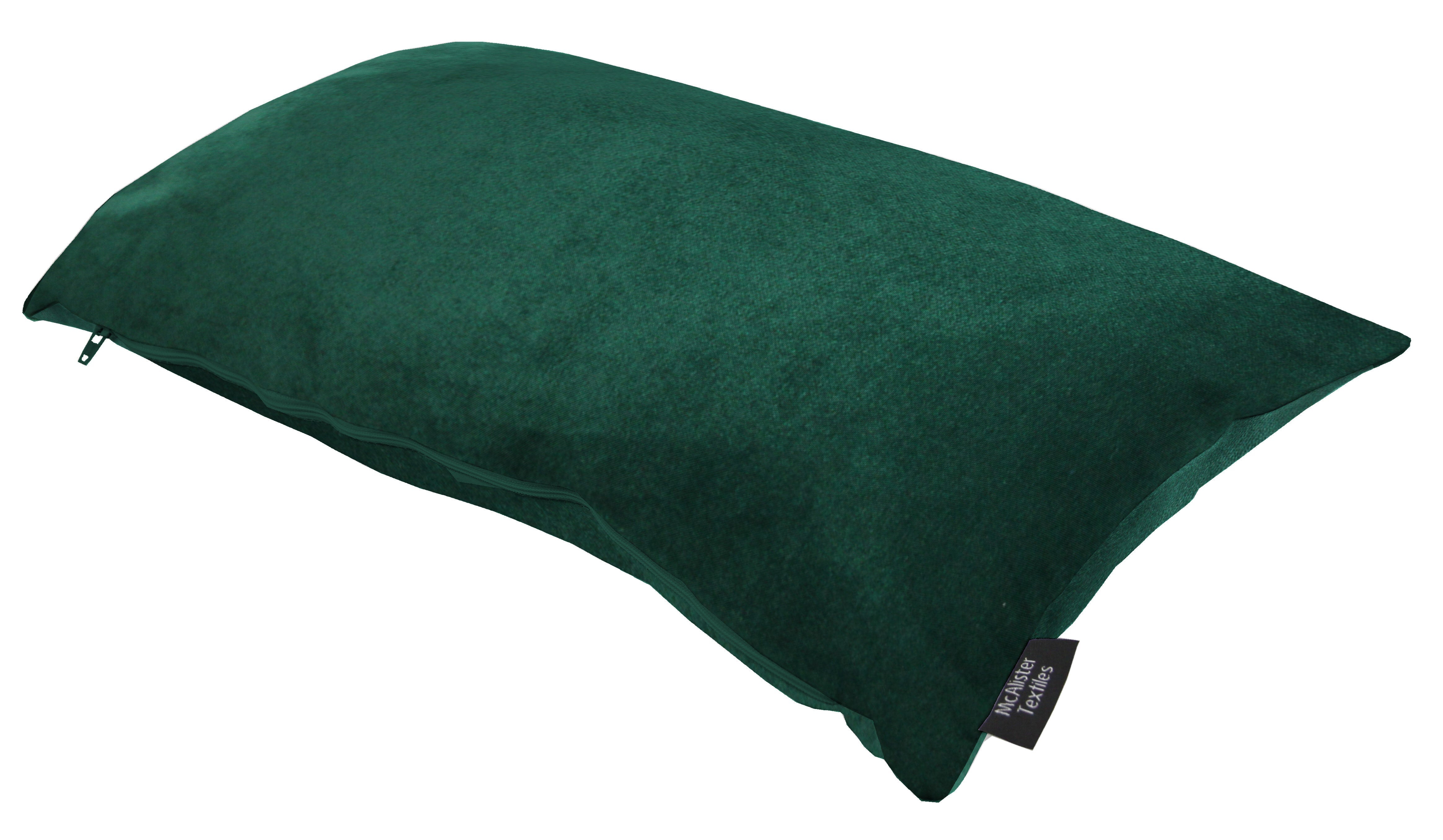 McAlister Textiles Matt Emerald Velvet Modern Look Plain Cushion Cushions and Covers 