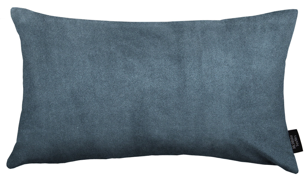 McAlister Textiles Matt Petrol Blue Velvet Modern Look Plain Cushion Cushions and Covers 