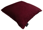 Laden Sie das Bild in den Galerie-Viewer, McAlister Textiles Matt Wine Red Velvet Modern Look Plain Cushion Cushions and Covers 
