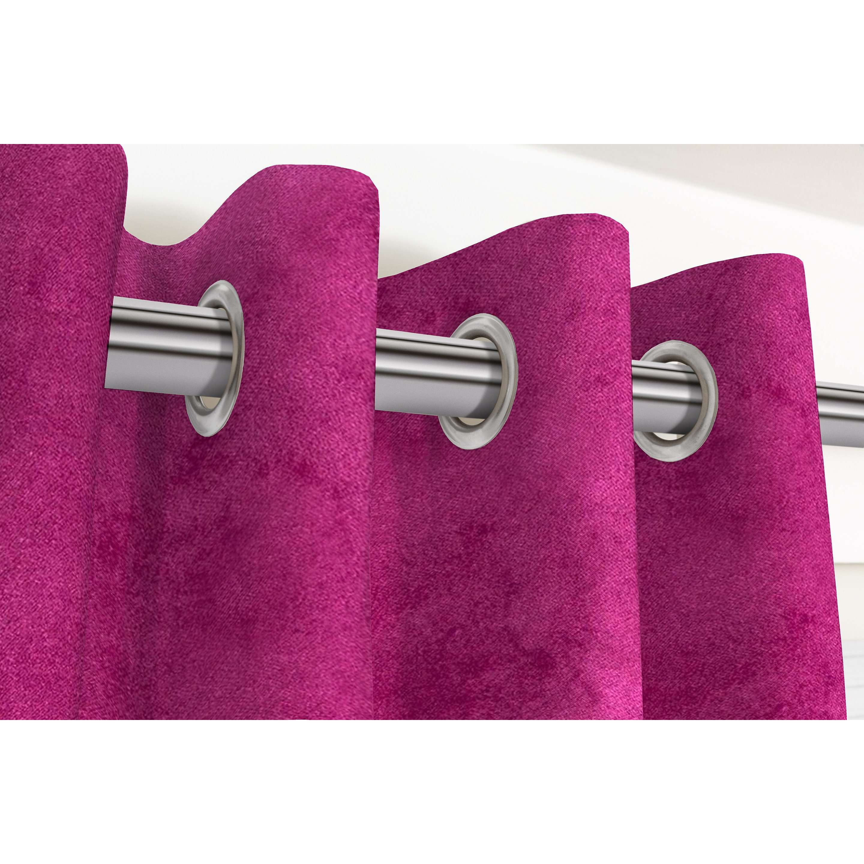 McAlister Textiles Matt Fuchsia Pink Velvet Curtains mw_product_option_cloned 