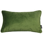 Laden Sie das Bild in den Galerie-Viewer, McAlister Textiles Matt Fern Green Piped Velvet Cushion Cushions and Covers 
