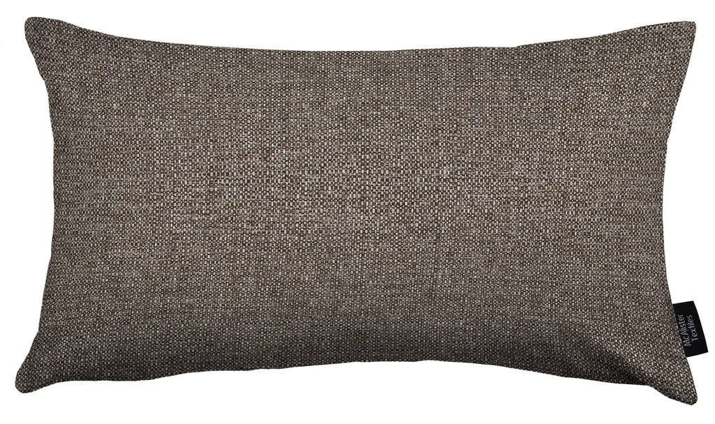 McAlister Textiles Roma Charcoal Woven Cushion Cushions and Covers 